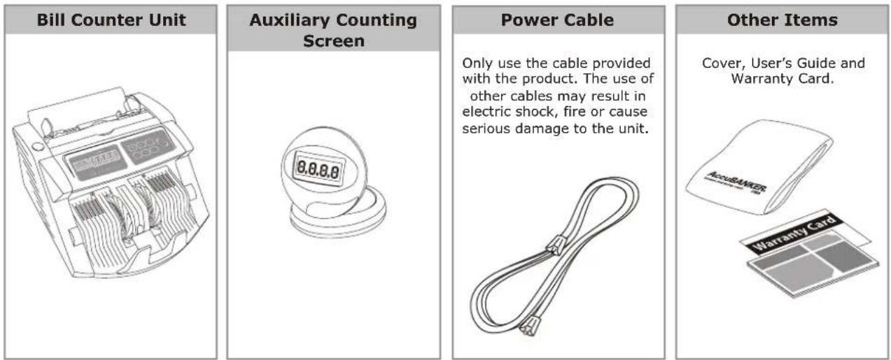 AccuBANKER AB1100 UV - Getting Started Box Contents - 1