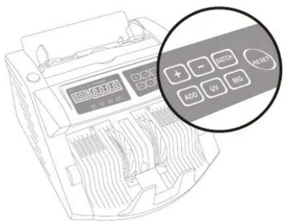 AccuBANKER AB1100 UV - Mode Selection - 1
