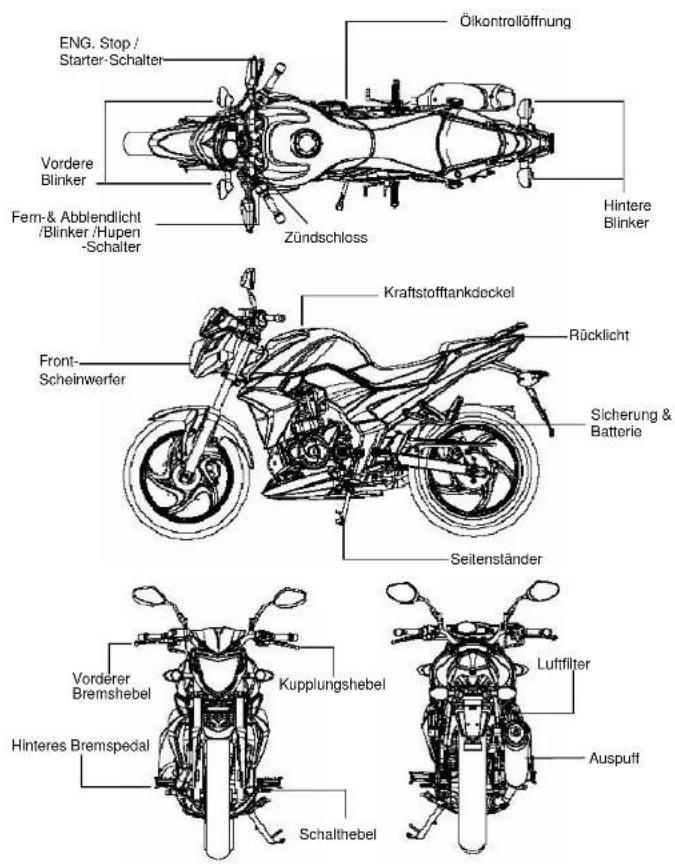 SYM Wolf SB250Ni - Fahrzeugübersicht - 1