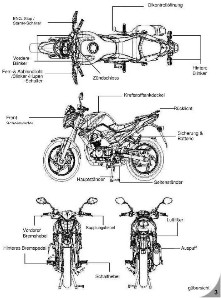 SYM Wolf SB125Ni - FAHRZEUGÜBERSICHT - 1