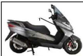 Keeway Silverblade 125i - FAHRZEUG - IDENTIFIZIERUNGS - NUMMER - 1