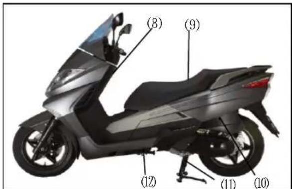 Keeway Silverblade 125i - FAHRZEUG - IDENTIFIZIERUNGS - NUMMER - 2
