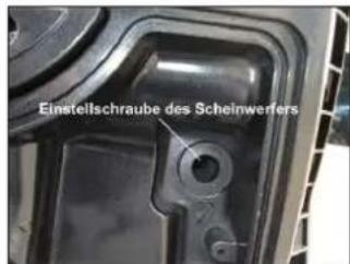 Keeway Outlook - Einstellen des Scheinwerfers: - 1