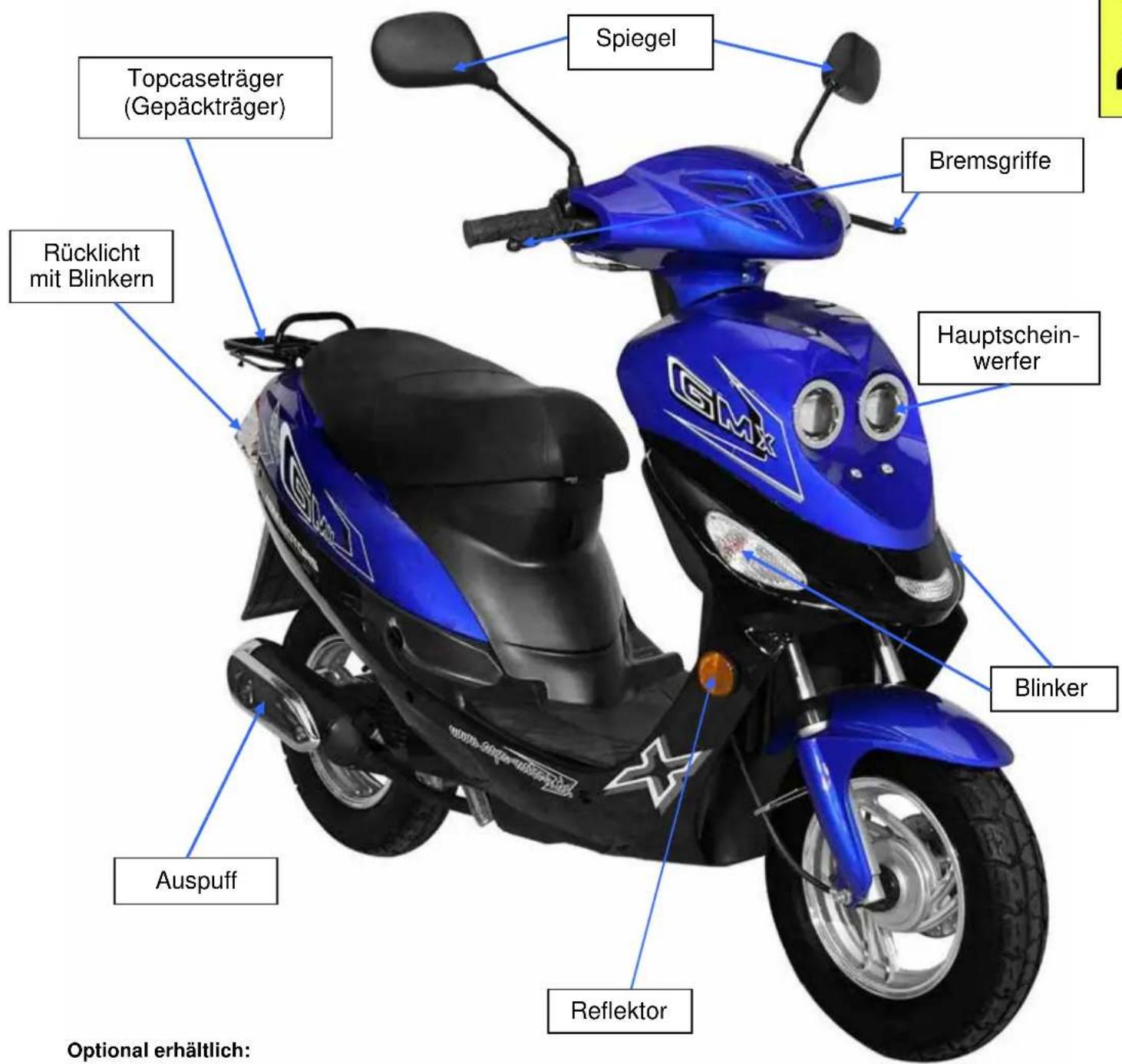 AGM GMX 550 - Detailbilder GMX 550 - GMX 550 one (Mokick und Mofa) - 1