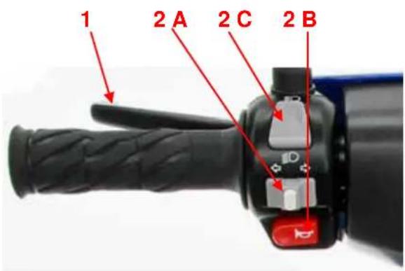 AGM GMX 550 One - 2C: Fernlicht / Abblendlicht - 1