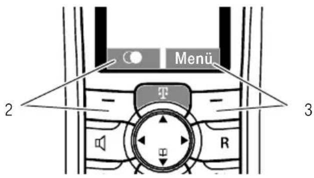 T-Mobile Sinus A 30 - Display-Tasten - 1