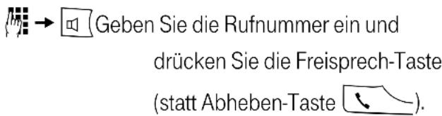 T-Mobile Sinus A 30 - Beim Wählen einschalten - 1