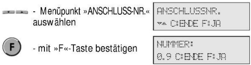 Hagenuk DigiCell i - Anschlußnummer für Durchwahl - 1