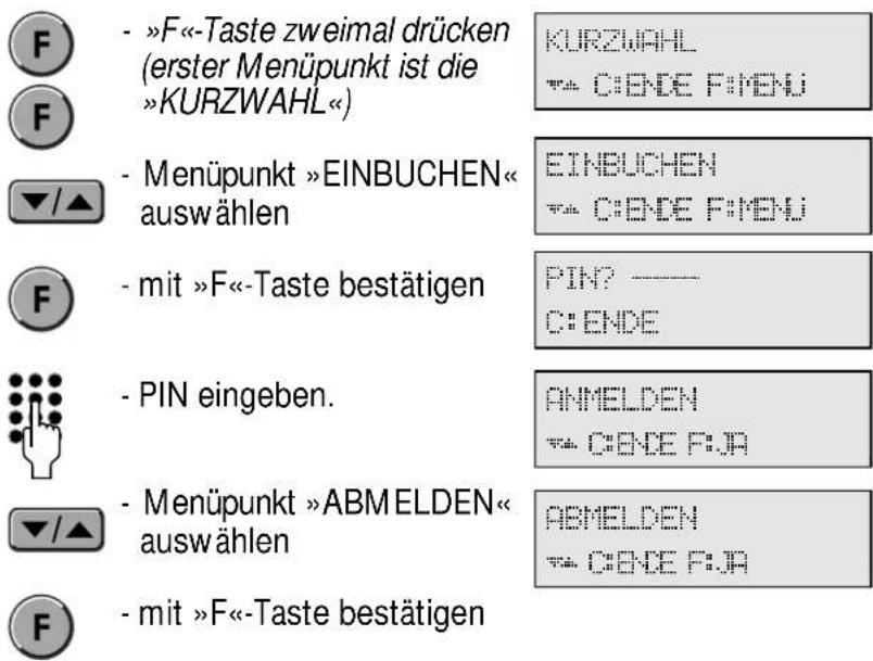 Hagenuk DigiCell i - Handset ausbuchen - 2