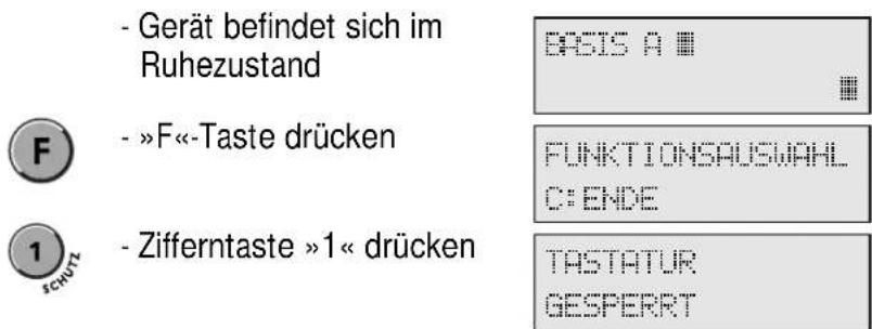 Hagenuk DigiCall CX - Schutz-Zustand (Tastatursperre) - 2