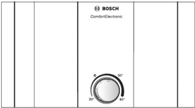 BOSCH ComfortElectronic θ 50° 30° 60°