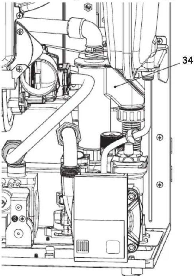 Biasi Advance Plus Combi 30C ERP - Checking the condensate drain pipe - 1