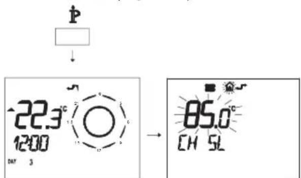 Biasi Advance Plus Combi 30C ERP - Sequence for setting the K coefficient with the remote control connected - 1
