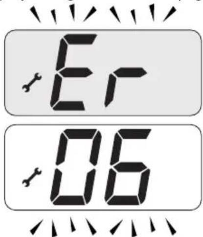 Biasi Advance Plus Combi 30C ERP - Other operational faults signalled on the LCD display - 1