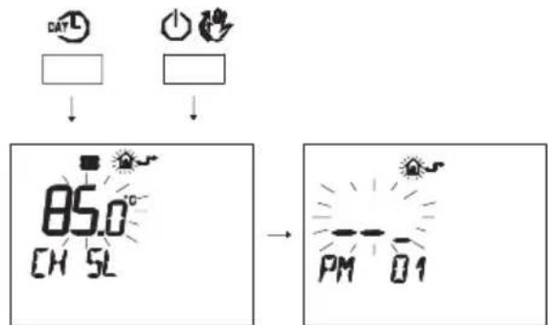 Biasi Advance Plus Combi 30C ERP - Enabling functioning of the external temperature probe by the remote control - 2