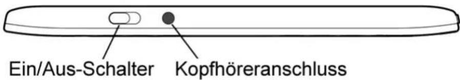 Ein/Aus-Schalter Kopfhöreranschluss