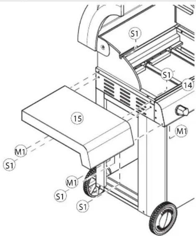LANDMANN Cronos 12771 - Ablagetisch montieren - 1