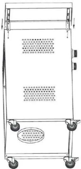 Brixton BQ-6362DU - Montieren Sie die linke Arbeitsblatte - 2