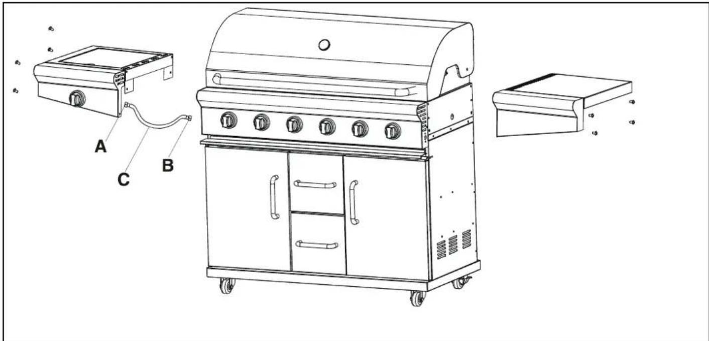 Coobinox Premium 6 - Aufbauanleitung für die Seitenablagen - 1