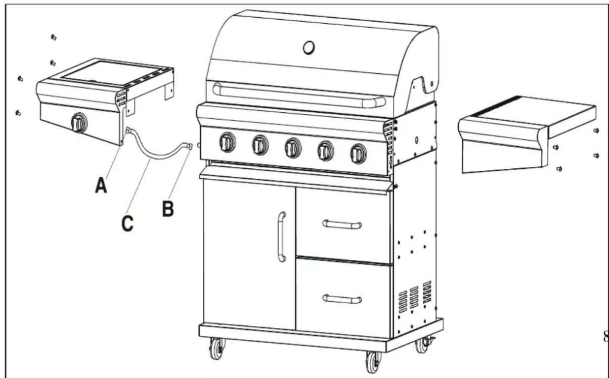 Coobinox Premium 4 - Aufbauanleitung für die Seitenablagen - 1