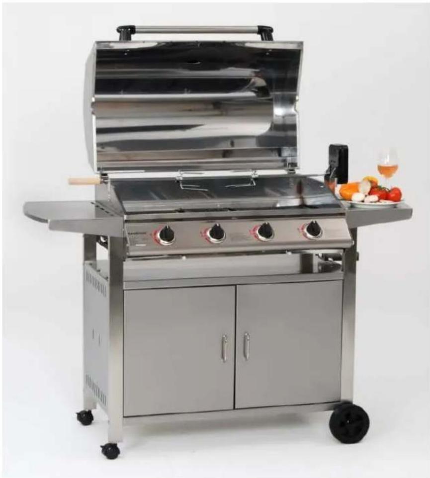 Coobinox Luxus 4 - Luxus 4 Brenner Edelstahlgasgrill - 1