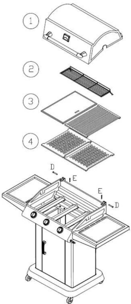 Coobinox Luxus 3 (gas) - Zusammenbau Anleitung - 7