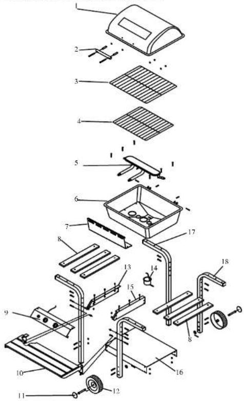 Coobinox Luxus 2 - Einzelteile und Befestigungsmaterial - 1