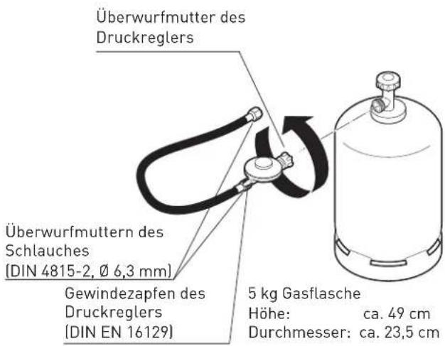 Enders Madison 4 K - GASFLASCHE ANSCHLIESSEN - 2
