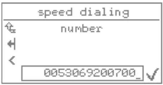 Auerswald COMfortel 2500 AB - Menu Options in Telephone Number and Text Entry Menus - 1