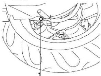YAMAHA Majesty125 (2005) - To check the final gear oil level - 1