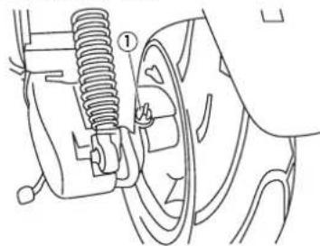 Technical diagram showing a mechanical assembly with labeled component ①