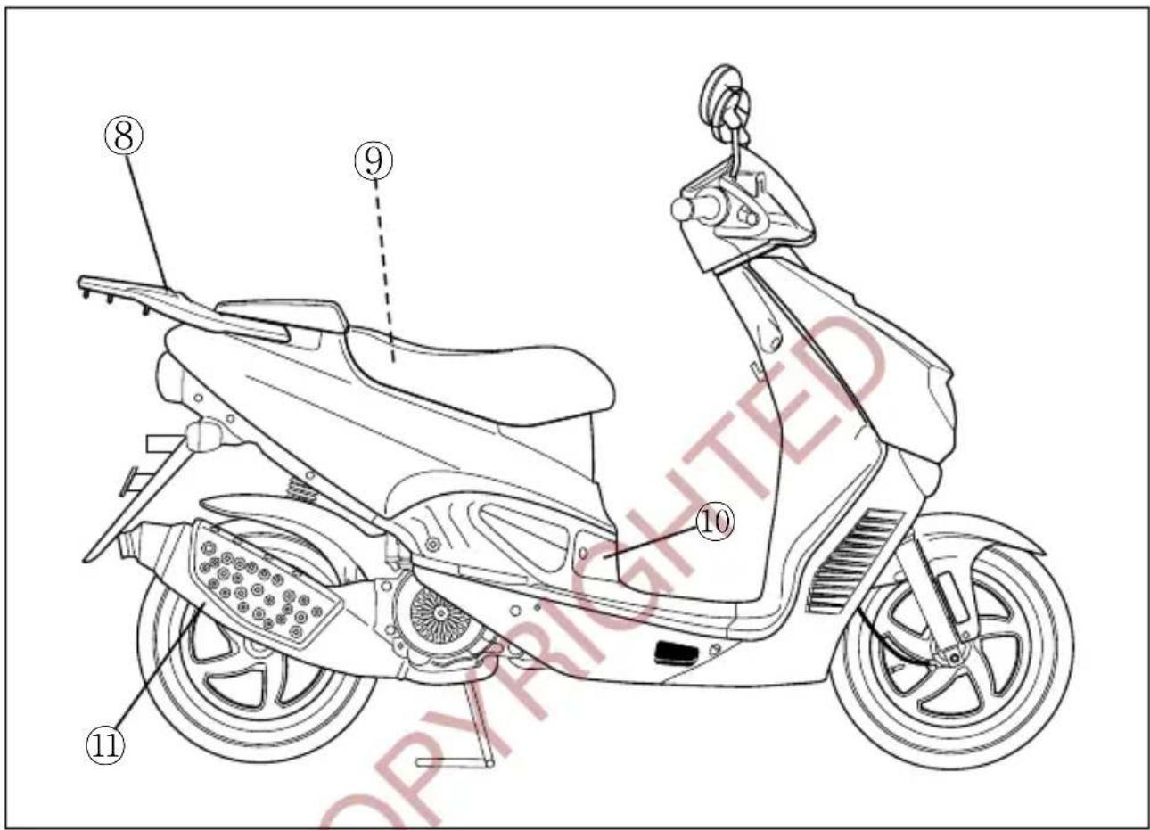 HYOSUNG SF50B - NAMES OF EACH PARTS - 2