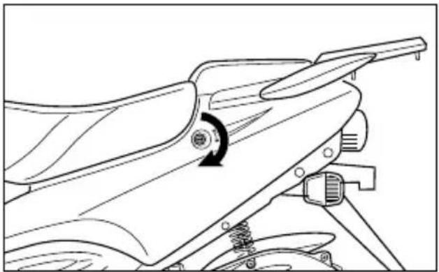 HYOSUNG SF100 - HOW TO OPEN THE SEAT - 1