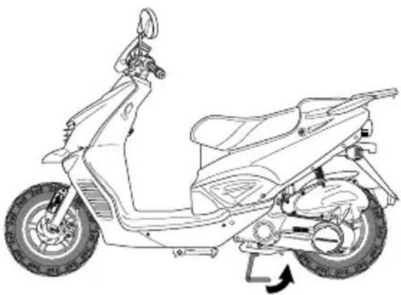 HYOSUNG SF100 - ① Return the center stand. - 1
