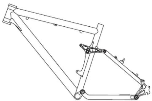 Kalkhoff Jubilee 24 - Rahmen mit Hinterbaufederung - 1