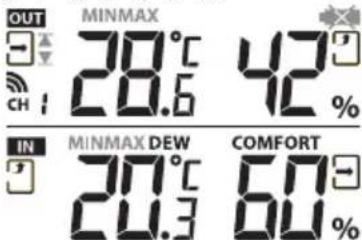 TFA Nexus - Temperatur- und Luftfeuchtigkeits- Modus - 1
