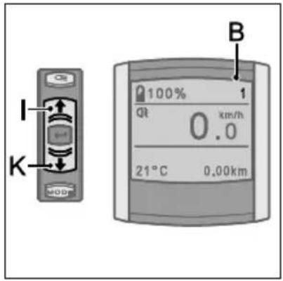 I K MOD 100% 1 Qt 0.0 km/h 21°C 0.00km B