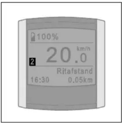 100% 20.0 km/h Ritafstand 16:30 0.05km