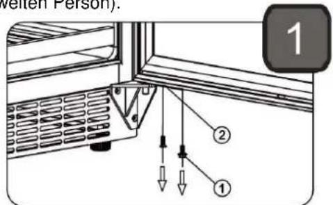 Coobinox WE 396 L-T - Wechseln des Türanschlags an Ihrem Gerät - 1