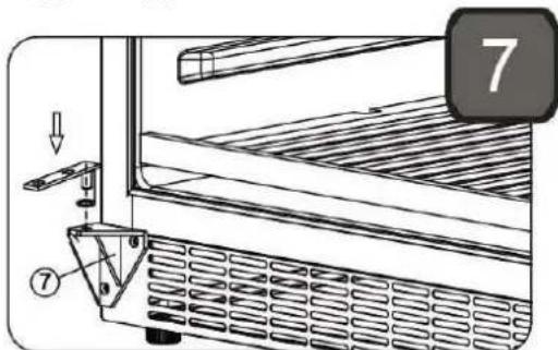 Coobinox WE 300 L-T - Wechseln des Türanschlags an Ihrem Gerät - 7