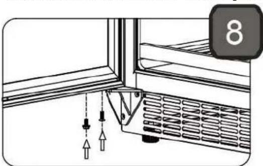 Coobinox WE 300 L-T - Wechseln des Türanschlags an Ihrem Gerät - 8