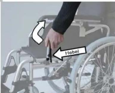 Trendmobil TMB - Demontage der Fußstütze Hochklappen der Armlehnen - 2