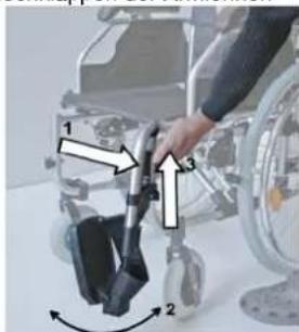 Trendmobil TMB - Demontage der Fußstütze Hochklappen der Armlehnen - 1
