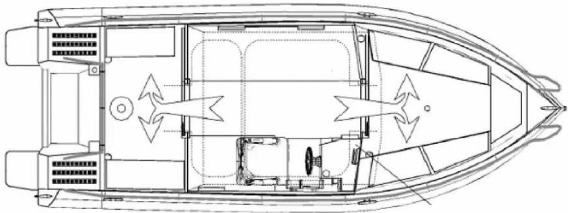 TRIDENT 620 - Verlassen des Bootes im Notfall - 1