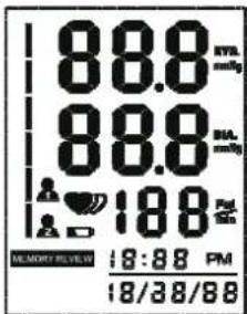 88.8 88.8 188 MEMORY DISPLAY 4:8:88 PM 18/38/88