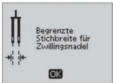 Husqvarna-Viking Eden Rose 250C - Dieser Stich kann nicht mit der Zwillingsnadel genäht werden - 4