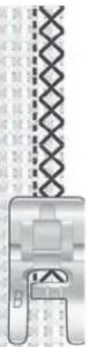 Husqvarna-Viking Eden Rose 250C - 1:10 Doppelter geschlossener Overlock-Stich - 1