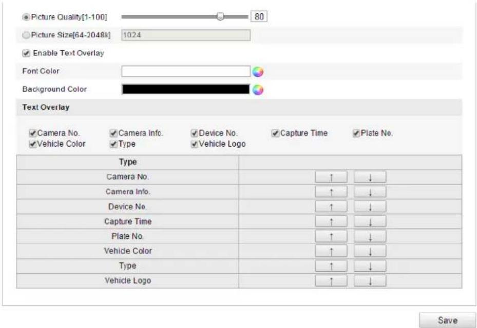 Hikvision DS-2CD2T32-I8(6MM) - ◆ Configuring the Upload Picture - 1