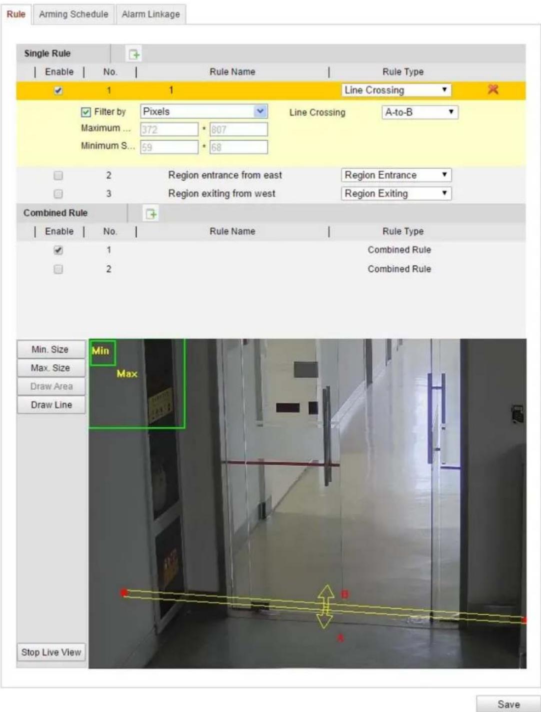 Hikvision DS-2CD2T32-I8(6MM) - Rule - 1