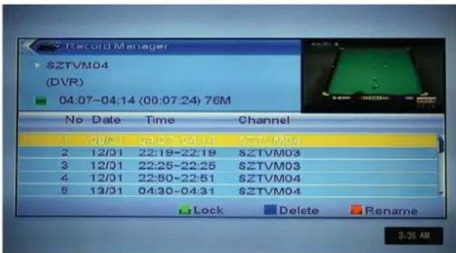 TV Star T910 - Record manager - 1